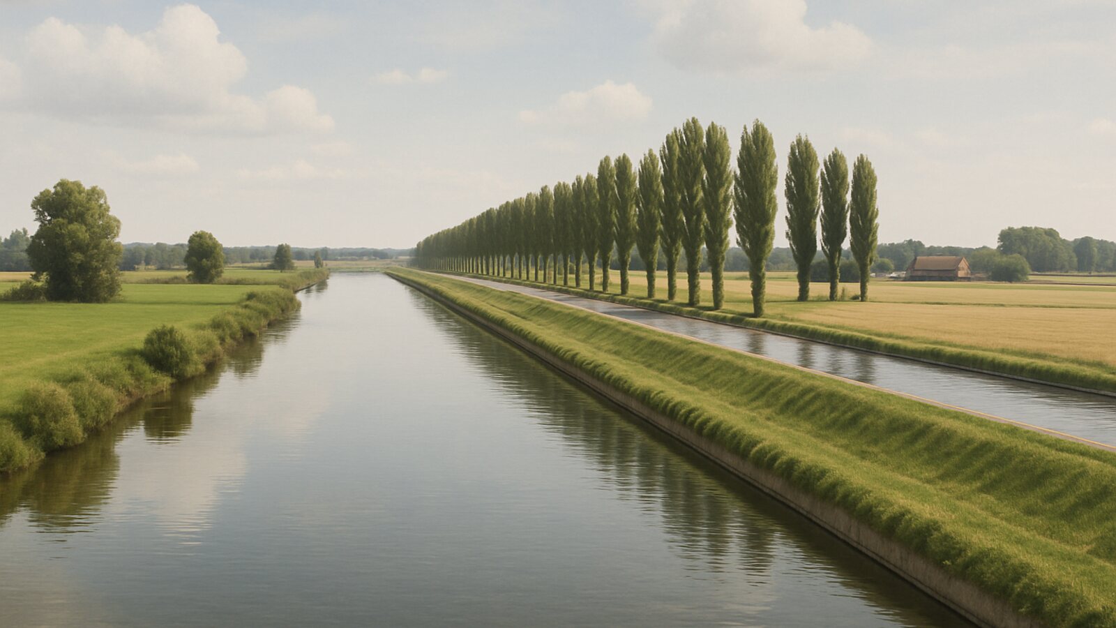 Wärmepumpe Dorsten: Wohnlage an Lippe und Kanal im flachen Münsterland-Rand